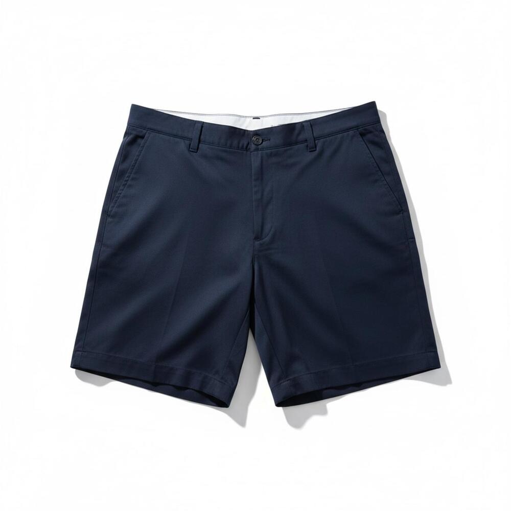 Mens sz 34 Chino Style Golf Adidas Athletic Shorts Flat 4 Pockets Logo RN#88387
